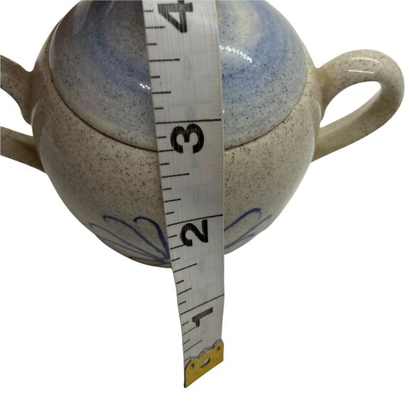 Sugar Bowl Retro Chic Arner’s White Blue Ceramic Sweet Little Kitchen Art Decor - Picture 8 of 15